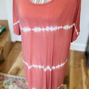 Lane Bryant tie dye slouchy maxi dress, new without tags size 22-24